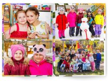 Выпускной альбом для детского садика Анютины глазки 7 разворотов Москва Санкт-Петербург заказать выпускной альбом